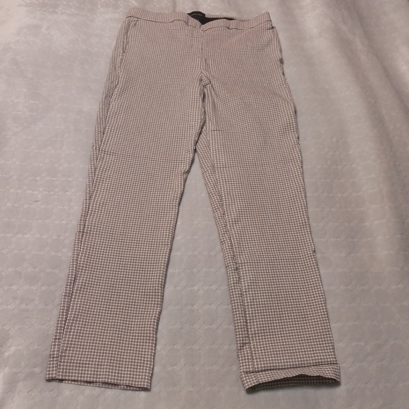 Mossimo | Women’s Stretch Black/White Cropped Capri Pants Size 8 - Picture 1 of 9